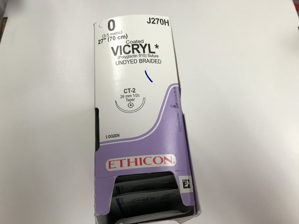 
                  
                    Copy of Ethicon Coated Vicryl (Undyed Braided) Sutures 3/0
                  
                