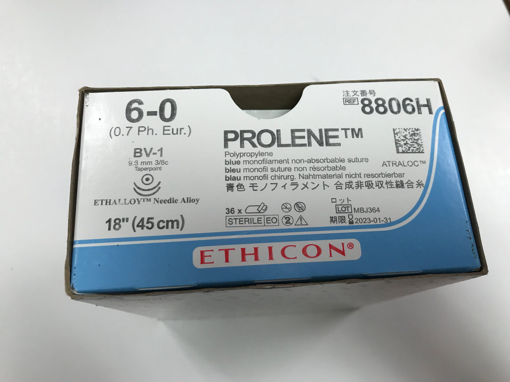 
                  
                    Ethicon Prolene (Polypropylene) Sutures
                  
                