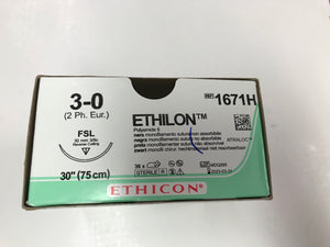 
                  
                    Ethicon Ethilon Black Monofilament Nylon Sutures
                  
                