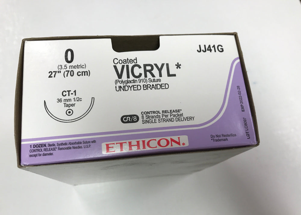 
                  
                    Ethicon Coated Vicryl (Undyed Braided) Sutures 2/0
                  
                