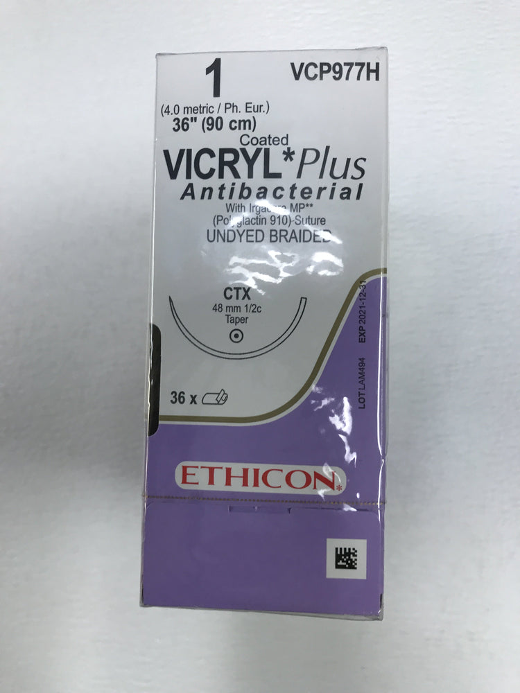 
                  
                    Copy of Ethicon Coated Vicryl (Undyed Braided) Sutures 3/0
                  
                