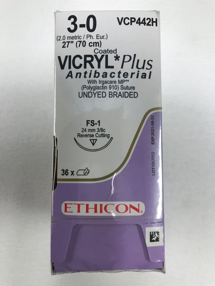 
                  
                    Ethicon Coated Vicryl (Undyed Braided) Sutures 2/0
                  
                