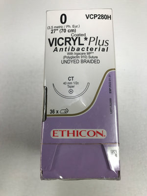 
                  
                    Ethicon Coated Vicryl (Undyed Braided) Sutures 2/0
                  
                