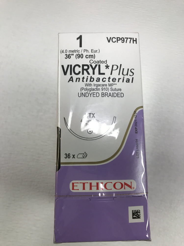 
                  
                    Copy of Ethicon Coated Vicryl (Undyed Braided) Sutures 3/0
                  
                