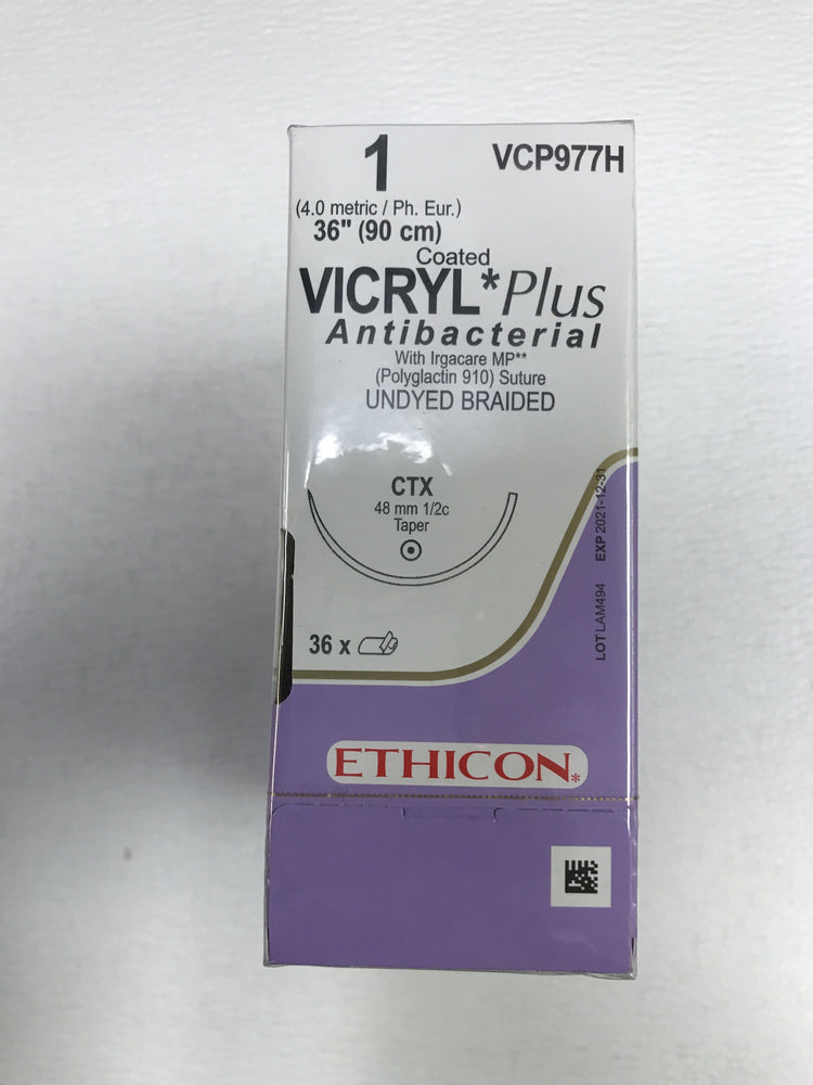
                  
                    Copy of Ethicon Coated Vicryl (Undyed Braided) Sutures 3/0
                  
                