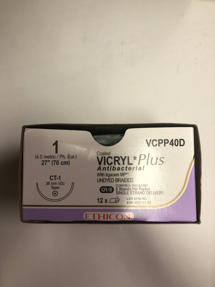 
                  
                    Ethicon Coated Vicryl (Undyed Braided) Sutures 2/0
                  
                