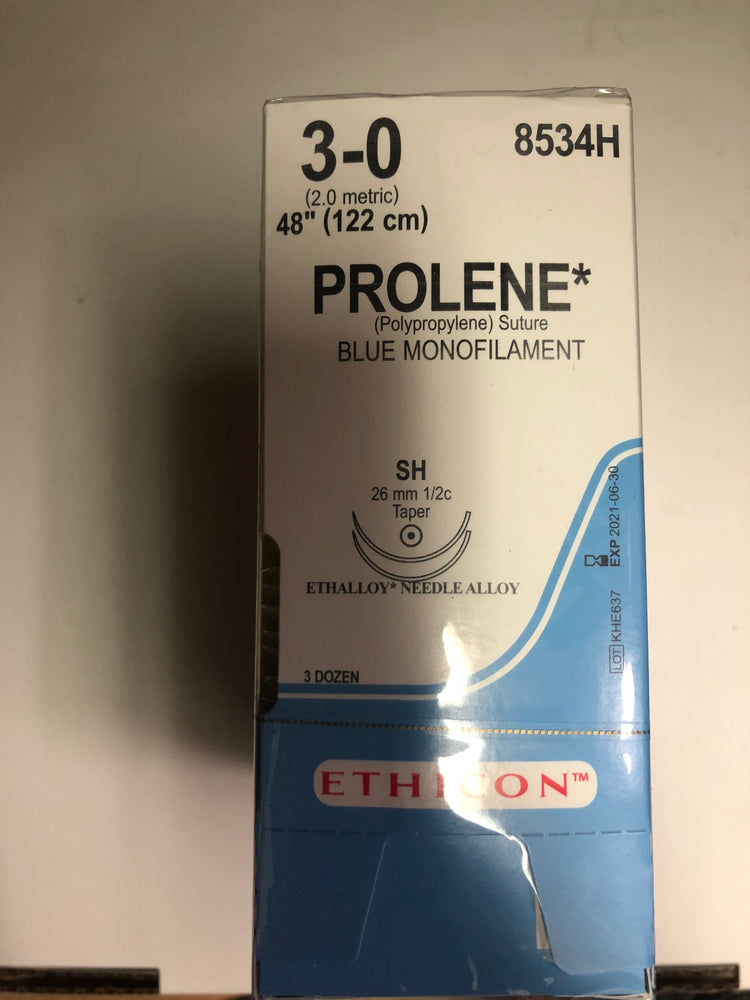 
                  
                    Ethicon Prolene (Polypropylene) Sutures
                  
                