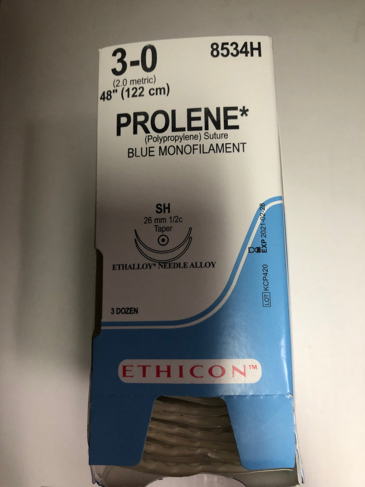 
                  
                    Ethicon Prolene (Polypropylene) Sutures
                  
                