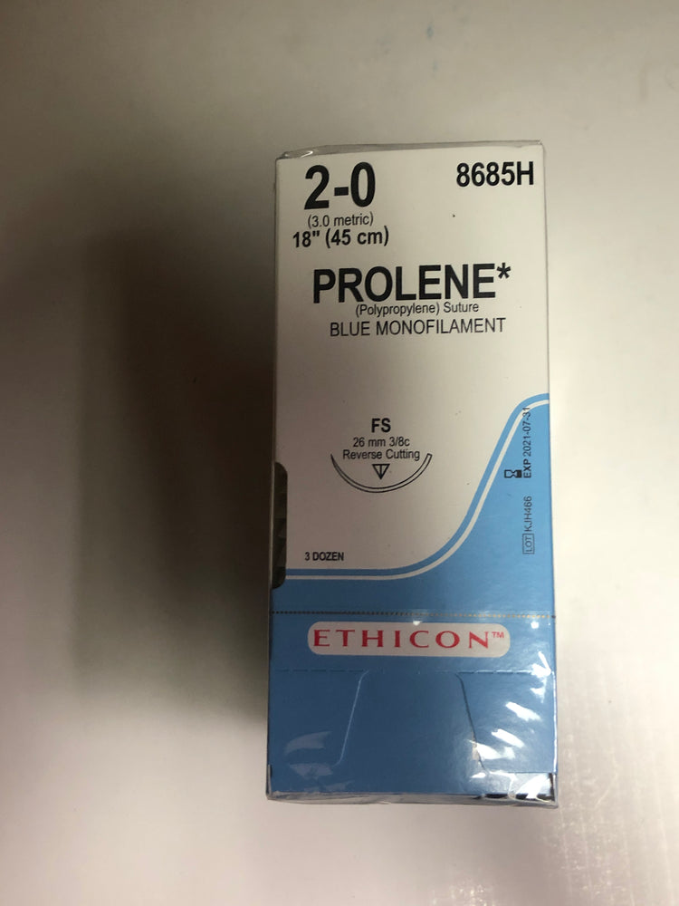 
                  
                    Ethicon Prolene (Polypropylene) Sutures
                  
                