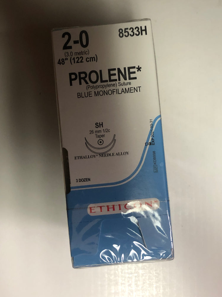 
                  
                    Ethicon Prolene (Polypropylene) Sutures
                  
                