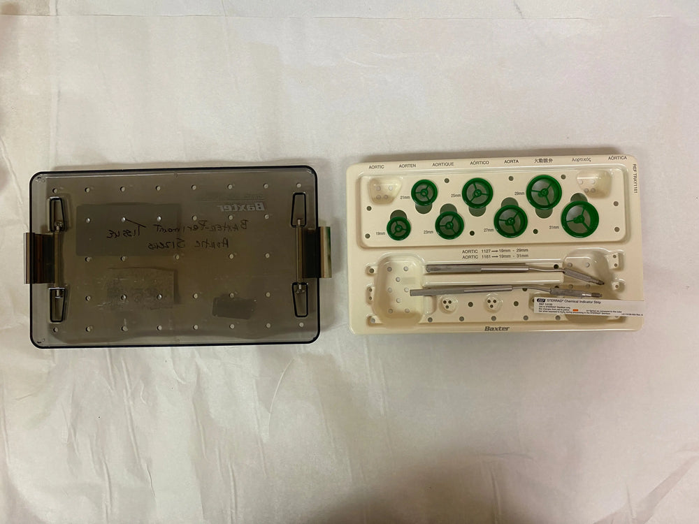 Baxter-Edwards Perimount Aortic Valve Tissue Sizers Tray 1161 19-31mm | KMCE-205