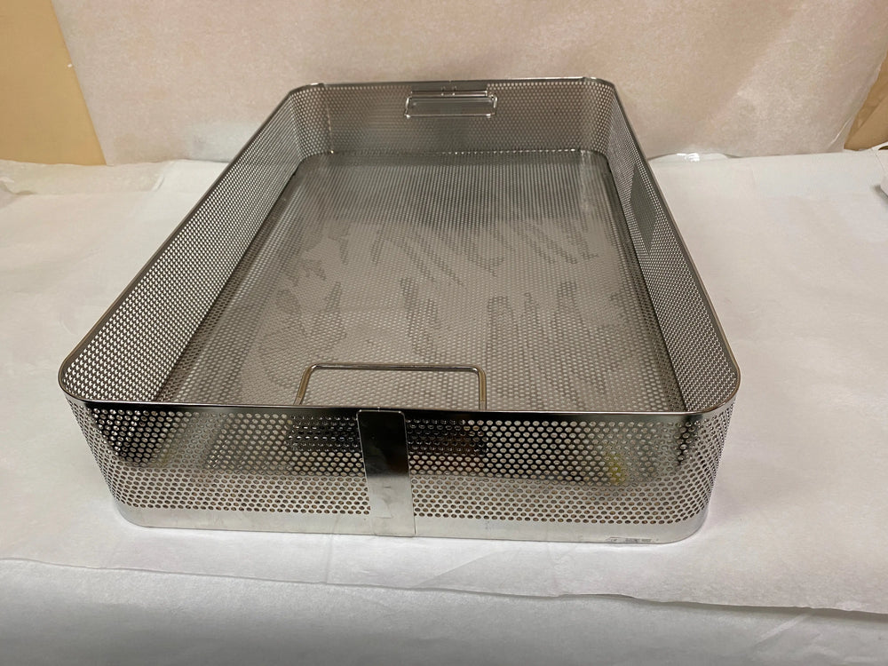 Large Metal Sterilization Tray with Handles 23x15 | KMCE-210