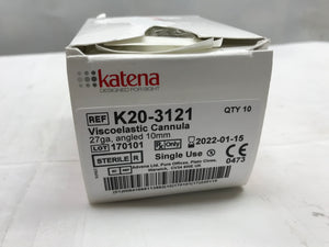 
                  
                    Katena 27 Gauge Viscoelastic Cannula
                  
                