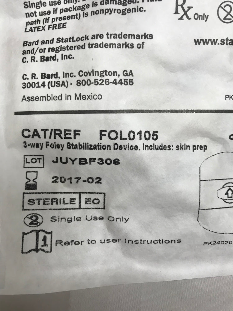 
                  
                    Catheter Stabilization device Foley 3-Way
                  
                