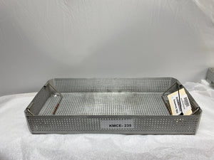 
                  
                    Large 21" L x 10" W x 3" H Metal Sterilization Tray with Handles | KMCE-235
                  
                