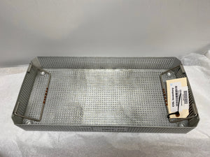 
                  
                    Large 21" L x 10" W x 3" H Metal Sterilization Tray with Handles | KMCE-235
                  
                