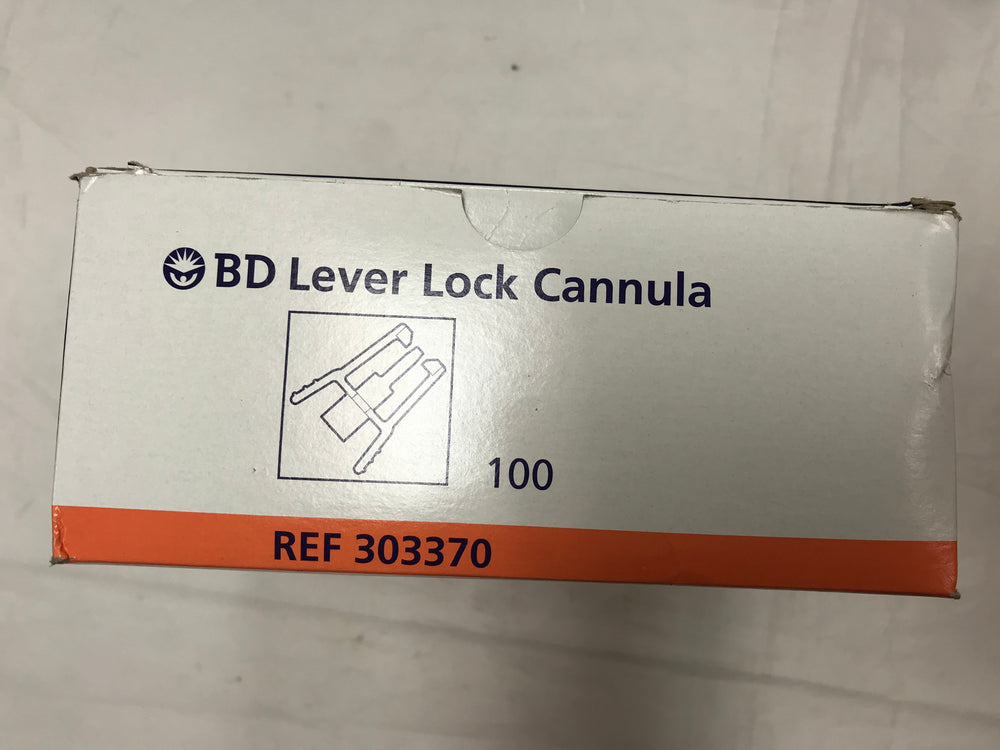 
                  
                    BD Lever Lock Cannula
                  
                