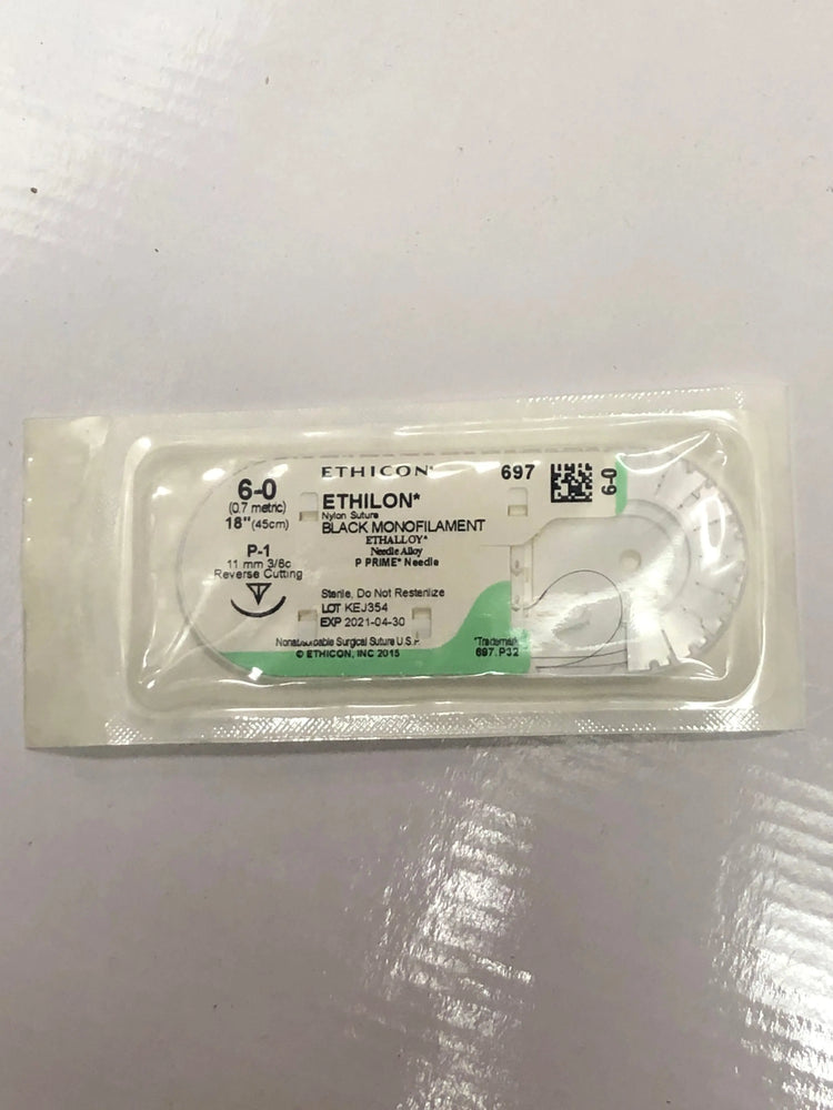 
                  
                    Ethicon Ethilon Black Monofilament Nylon Sutures
                  
                