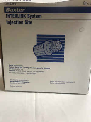 
                  
                    Baxter Interlink Injection Site Box
                  
                