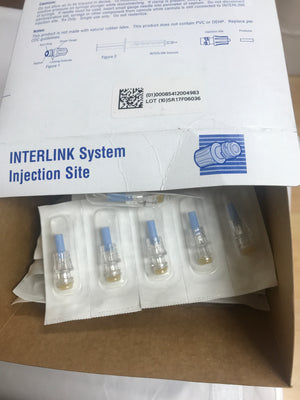 
                  
                    Baxter Interlink Injection Site Box
                  
                