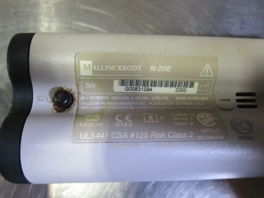 
                  
                    Mallinckrodt N-20E Handheld Pulse Oximeter with Case
                  
                