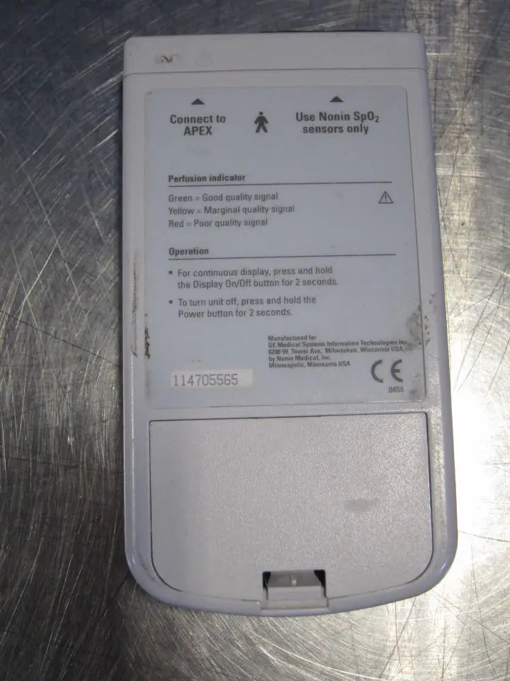 
                  
                    Marquette Apex Oximeter
                  
                