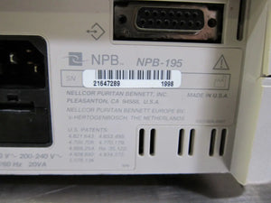 
                  
                    Nellcor Puritan Bennett NPB-195 Pulse Oximeter
                  
                