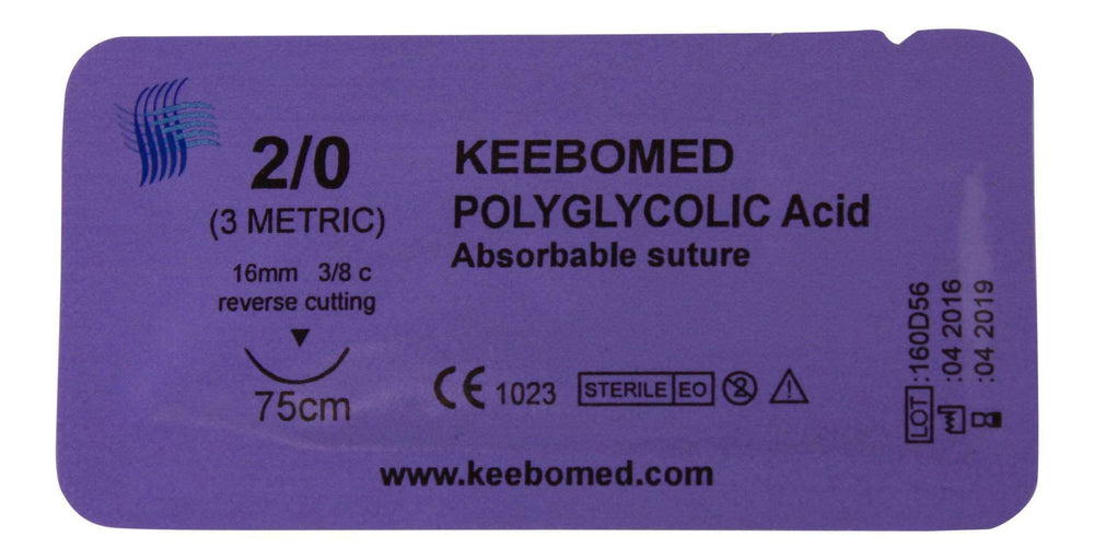 
                  
                    Surgical Suture PGA Polyglycolic Acid Lot of 10 Boxes | KeeboMed
                  
                