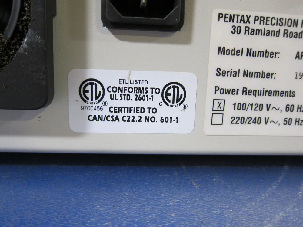 
                  
                     Pentax AP-4000 Air Pulse Sensory Stimulator
                  
                