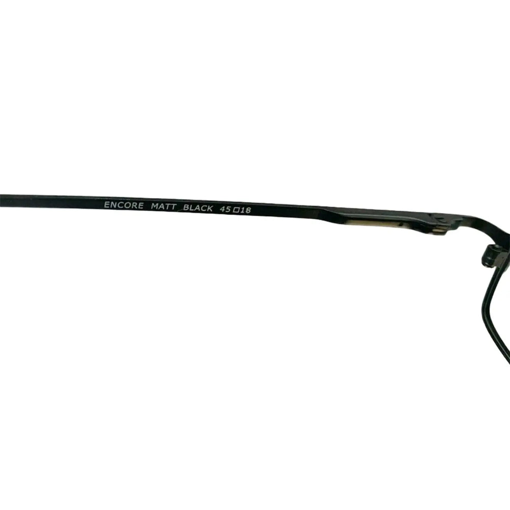 
                  
                    Rochester Encore Optical Matte Black Metal Eyeglasses Frame 140-45-18mm | KeeboMed
                  
                