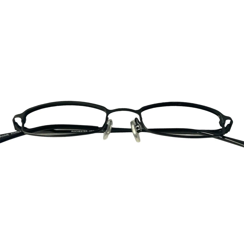 
                  
                    Rochester Encore Optical Matte Black Metal Eyeglasses Frame 140-45-18mm | KeeboMed
                  
                