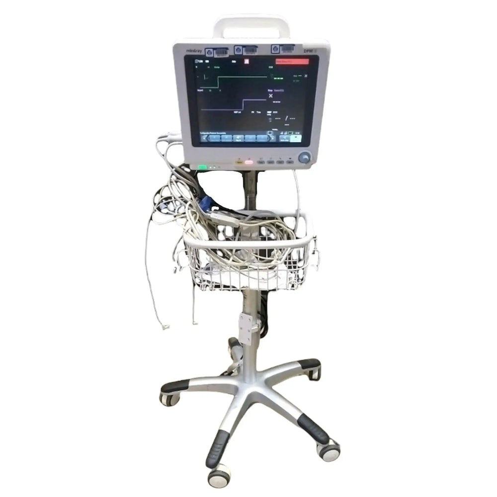Mindray DPM 6 Patient Monitor on Portable Trolley | KeeboMed Used  Patient Monitors