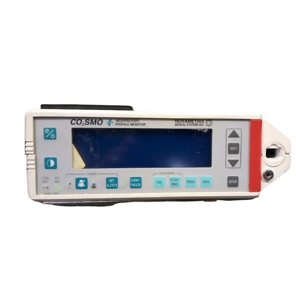 Novametrix CO2SMO PLUS 8100 Respiratory Profile Patient Monitor with Trolley | KeeboMed Used Patient Monitors for Sale