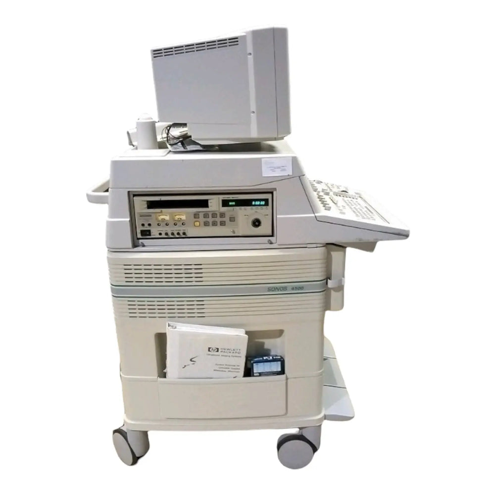 
                  
                    Agilent Sonos 4500 Ultrasound Machine With 2 Probes (15-6L,7.5-5.5) | KeeboMed
                  
                