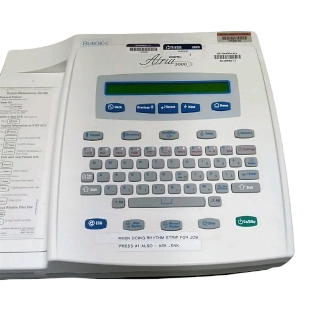 
                  
                    Burdick Atria 3000 Interpretive ECG-EKG Machine
                  
                