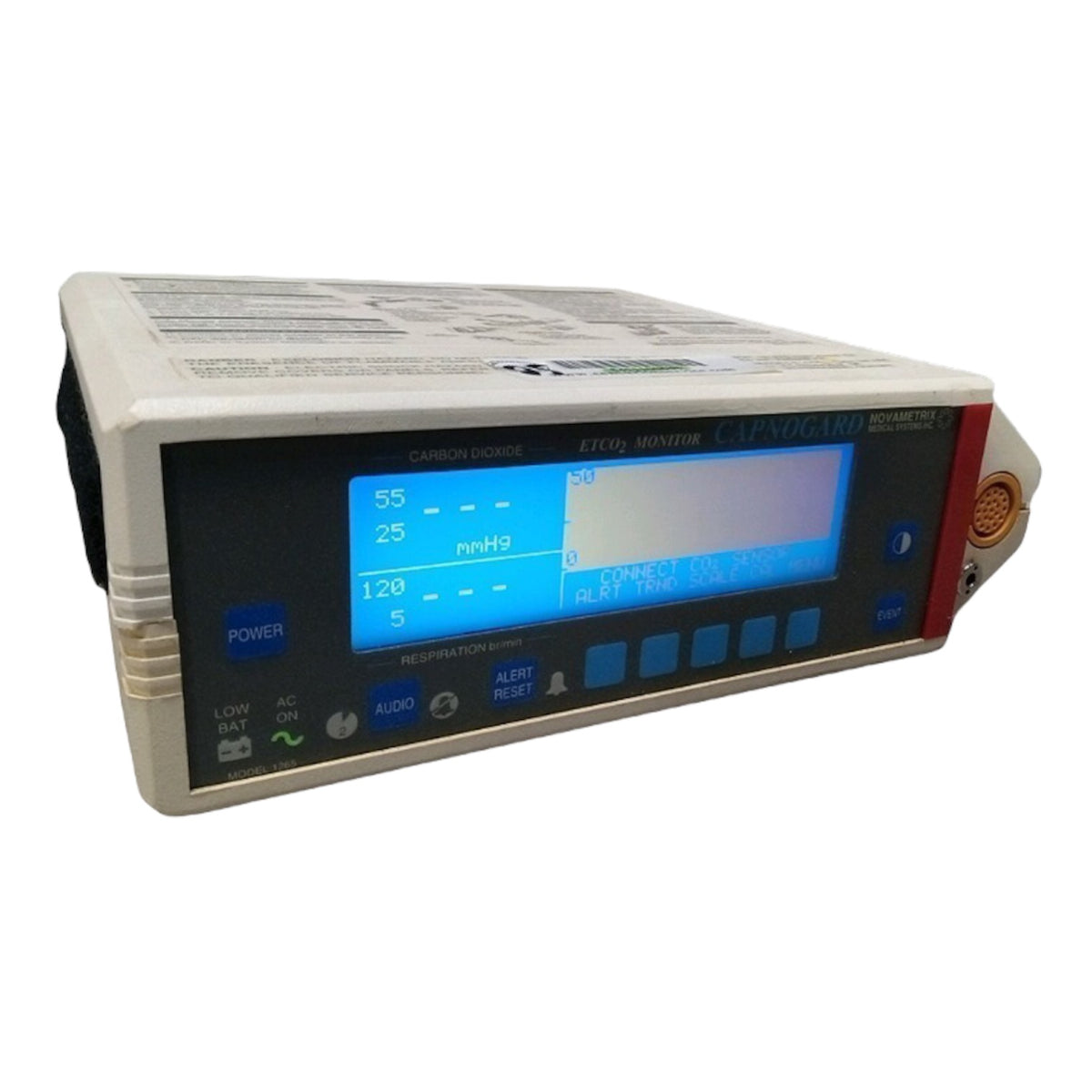 Novametrix Respironics Capnogard 1265 ETCO2 Monitor | KeeboMed