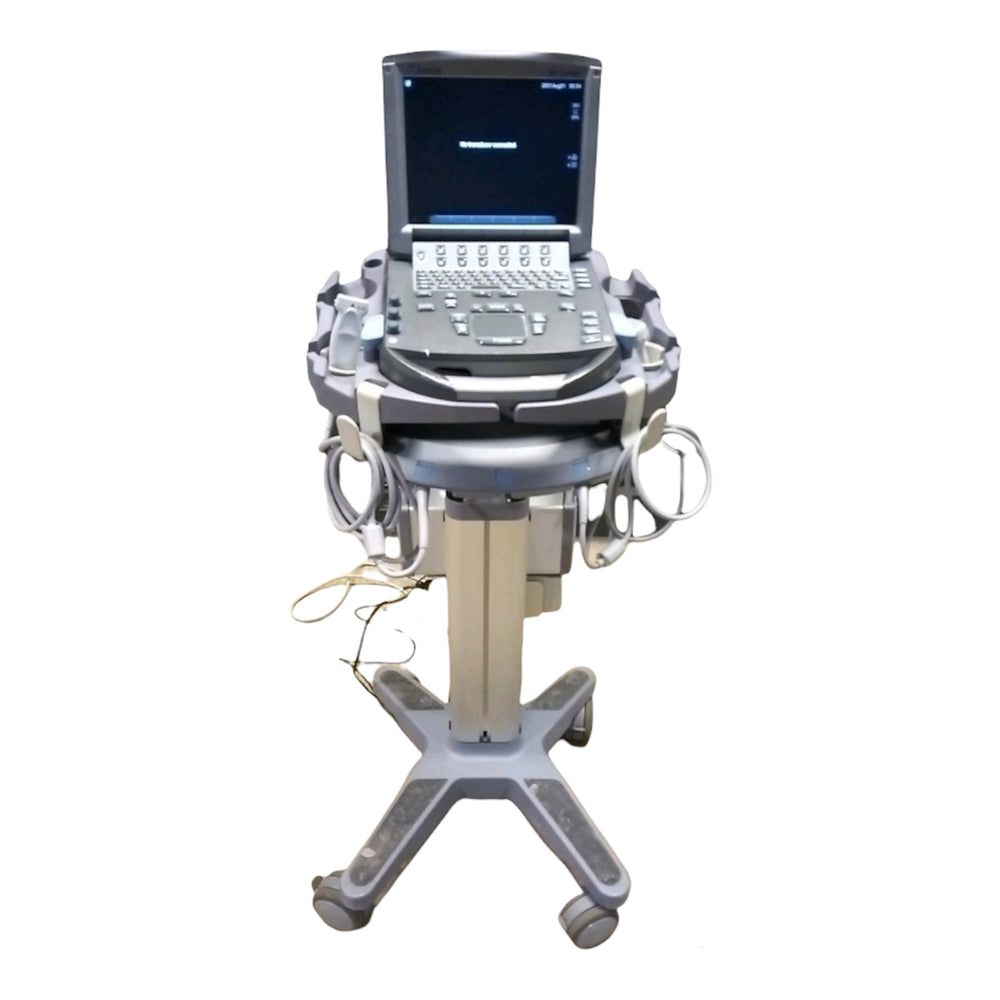 Used SonoSite M-Turbo Ultrasound with 2 Probes and Trolley for Sale | KeeboMed Used Medical Equipment
