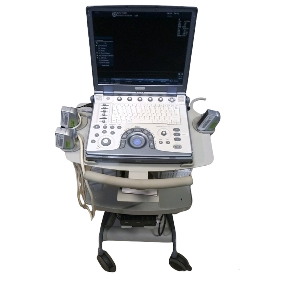 GE Logiq E Portable Ultrasound Machine With 3 Probes | KeeboMed