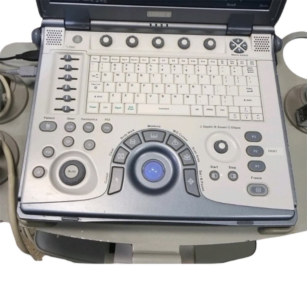 
                  
                    GE Logiq E Portable Ultrasound Machine With 3 Probes | KeeboMed
                  
                