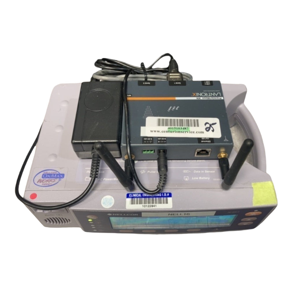 
                  
                    Nellcor N-595 OxiMax Pulse Oximeter With Serial To Ethernet Device Server | KeeboMed
                  
                