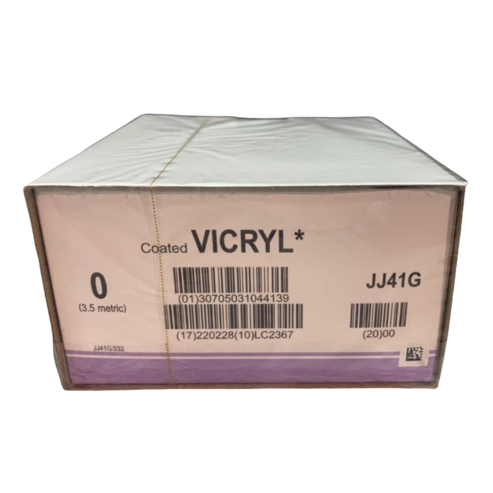 
                  
                    Ethicon JJ41G Vicryl Polyglactin 910 Braided Suture Size 0 | KeeboMed
                  
                