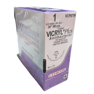 
                  
                    Ethicon VCP977H 1 Coated Vicryl Plus Antibacterial Sutures | KeeboMed
                  
                