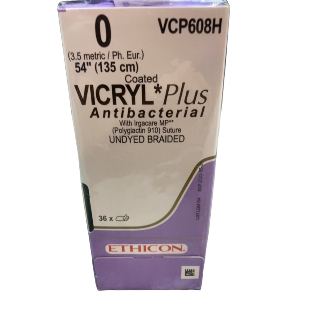 
                  
                    Ethicon 0 Undyed Braided Polyglactin 910 Suture VCP608H | KeeboMed
                  
                