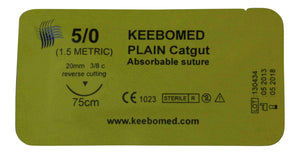 
                  
                    Plain Catgut Surgical Sutures - Lot of 50 | KeeboMed
                  
                