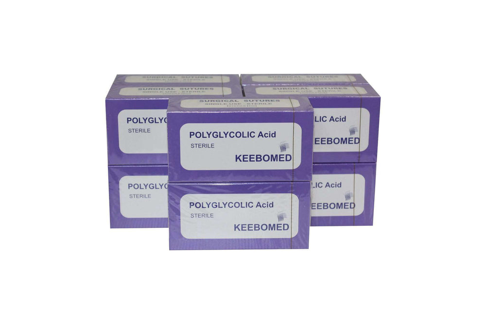 Surgical Suture PGA Polyglycolic Acid Lot of 10 Boxes | KeeboMed