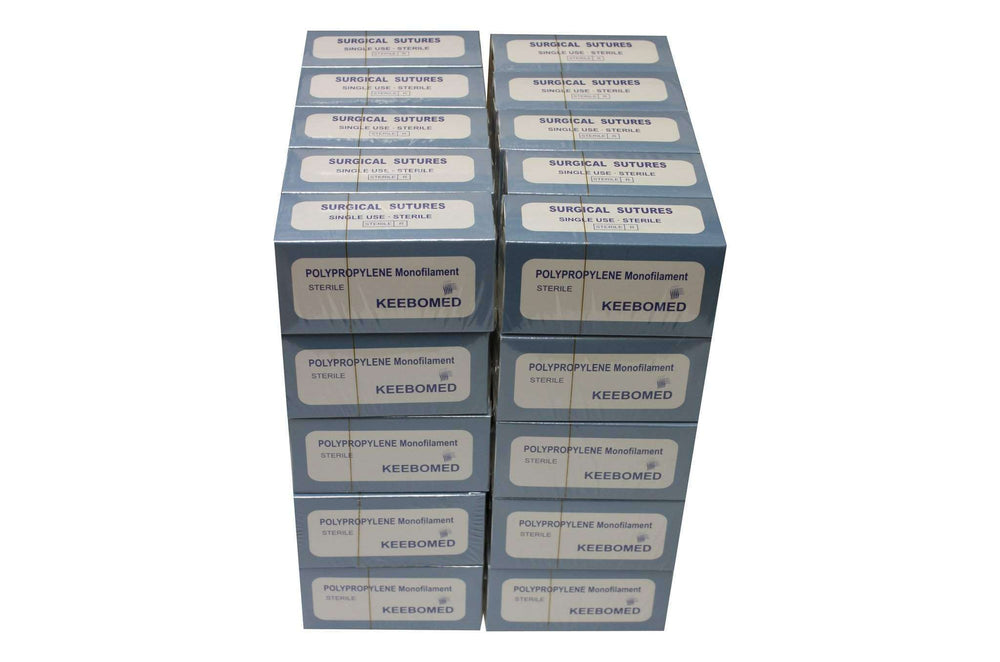 Lot of 50 Boxes - Surgical Sutures Polypropylene Monofilament | KeeboMed