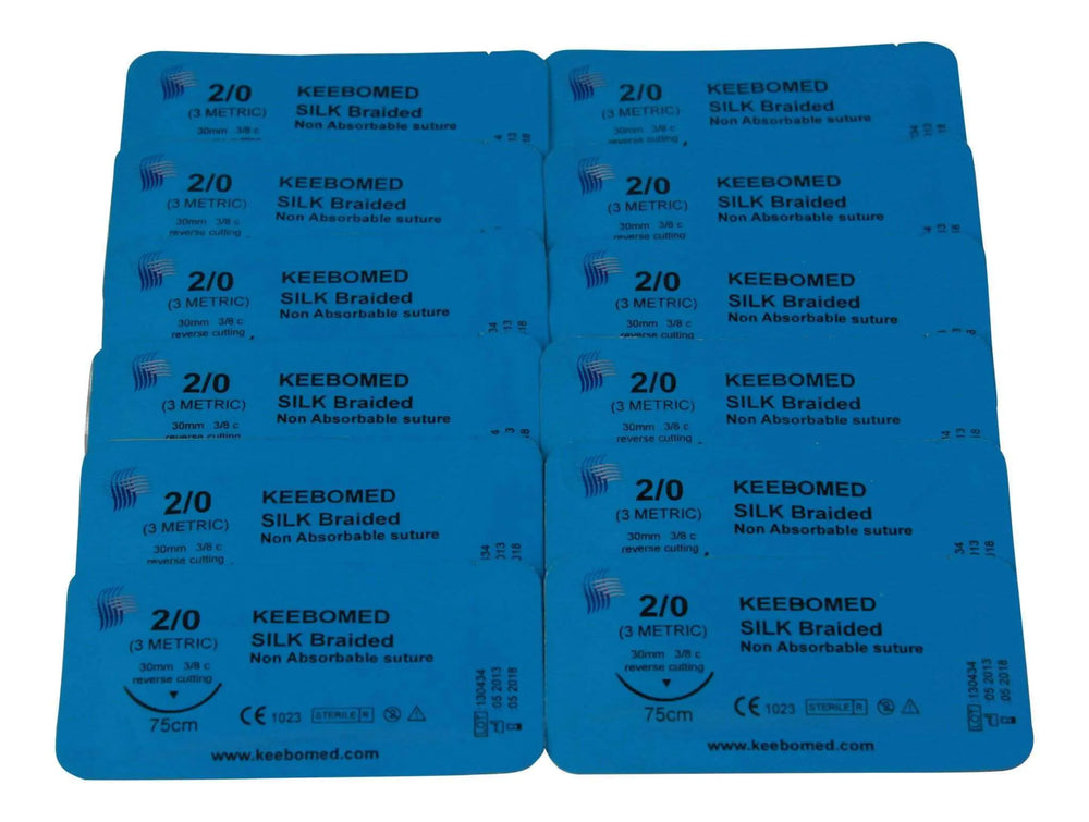 
                  
                    Surgical Sutures Silk Braided | KeeboMed Brand Sutures
                  
                
