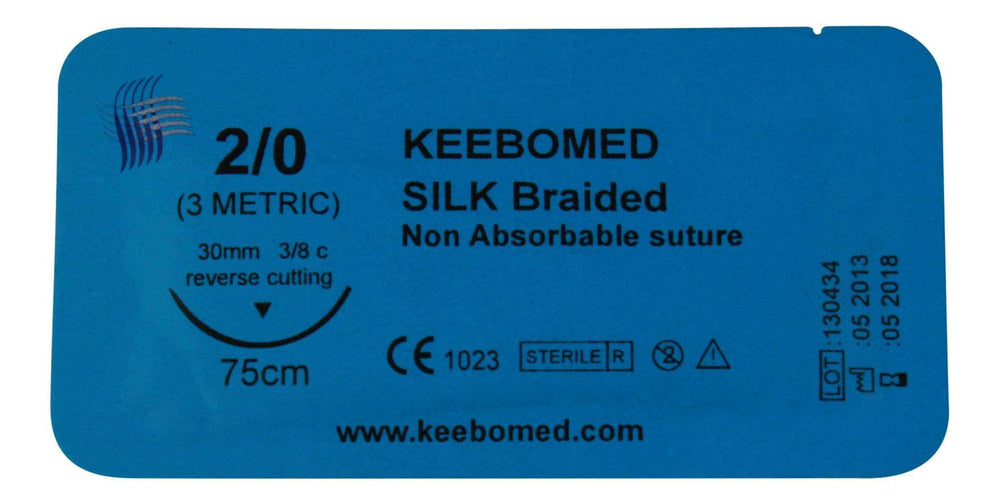 
                  
                    Lot of 10 Boxes - Surgical Sutures Silk Braided | KeeboMed
                  
                