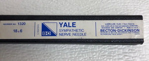 
                  
                    BD Yale Sympathetic Nerve Needle 18G6 Reorder No. 1320
                  
                