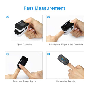 
                  
                    CHOICEMMED Black Dual Color OLED Finger Pulse Oximeter - Blood Oxygen Saturation
                  
                